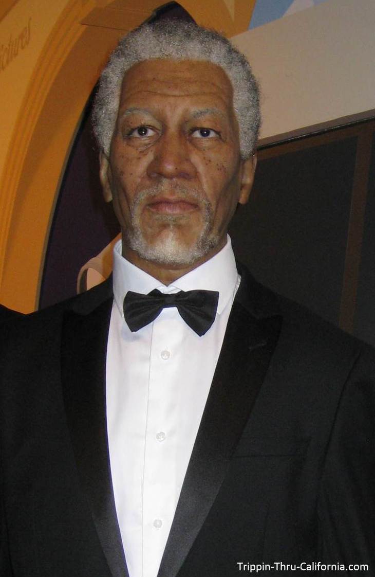 Morgan Freeman at the hollywood Wax Museum