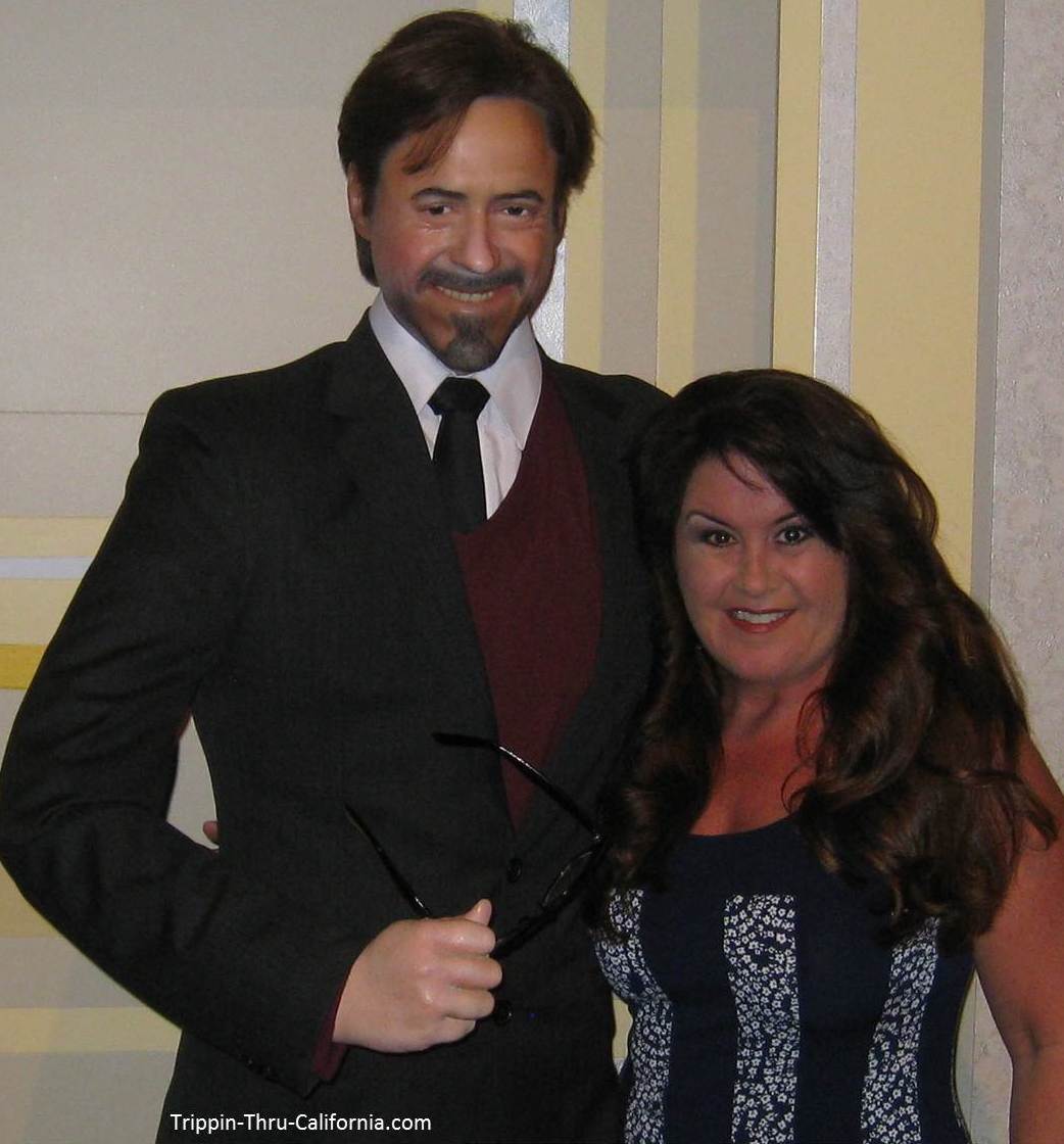 Robert Downey Jr.at the Angelina Jolie at the Hollywood Wax Museum